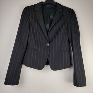 Express Design Studio black blazer Jacket Striped 6